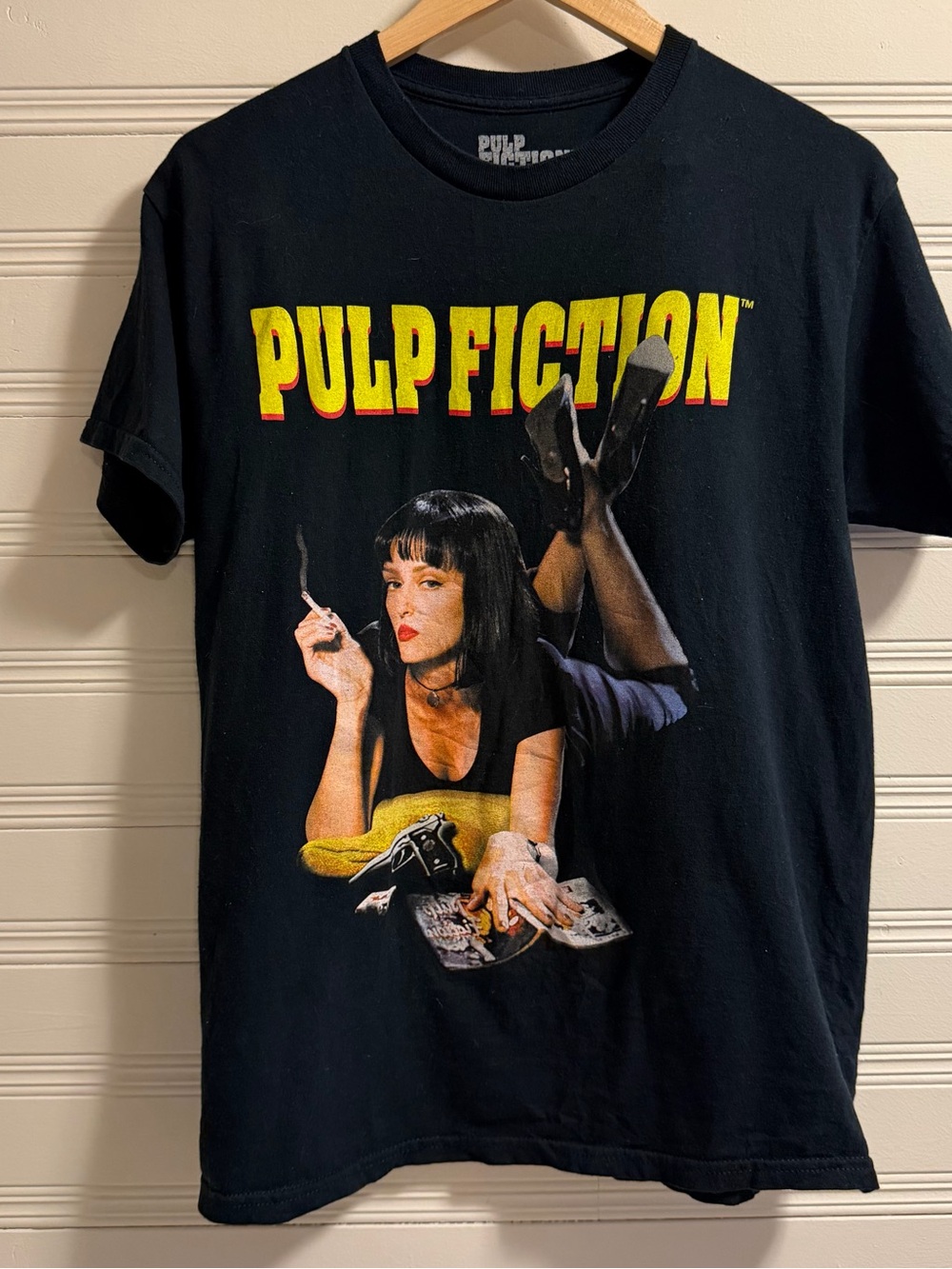 Pulp Fiction Graphic Tee Black Medium Official Miramax Licensed